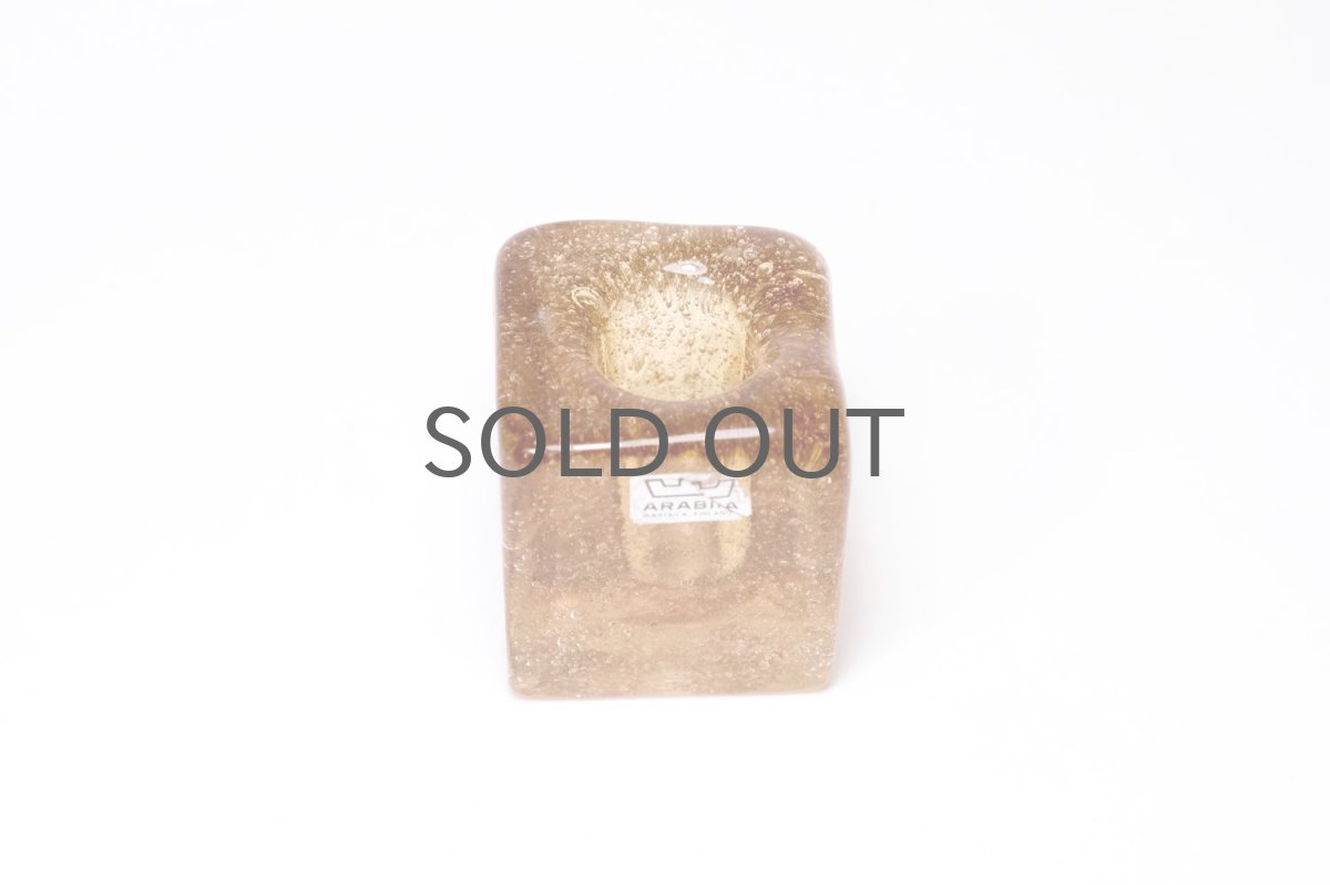 画像2: 北欧ガラス/Oiva Toikka/オイバ・トイッカ/Nuutajarvi/ヌータヤルヴィ/IGLU/イグルー/キャンドルホルダー/ハニー (2)