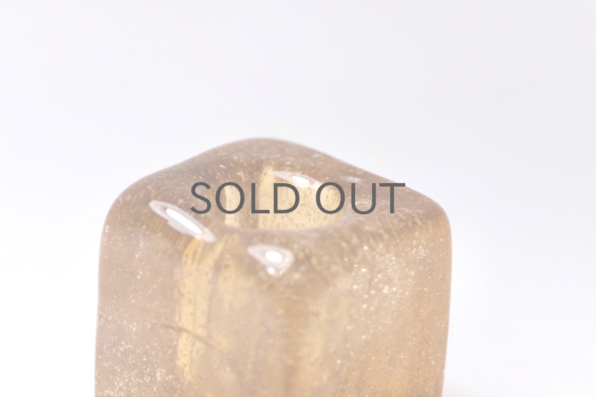 画像3: 北欧ガラス/Oiva Toikka/オイバ・トイッカ/Nuutajarvi/ヌータヤルヴィ/IGLU/イグルー/キャンドルホルダー/ハニー (3)