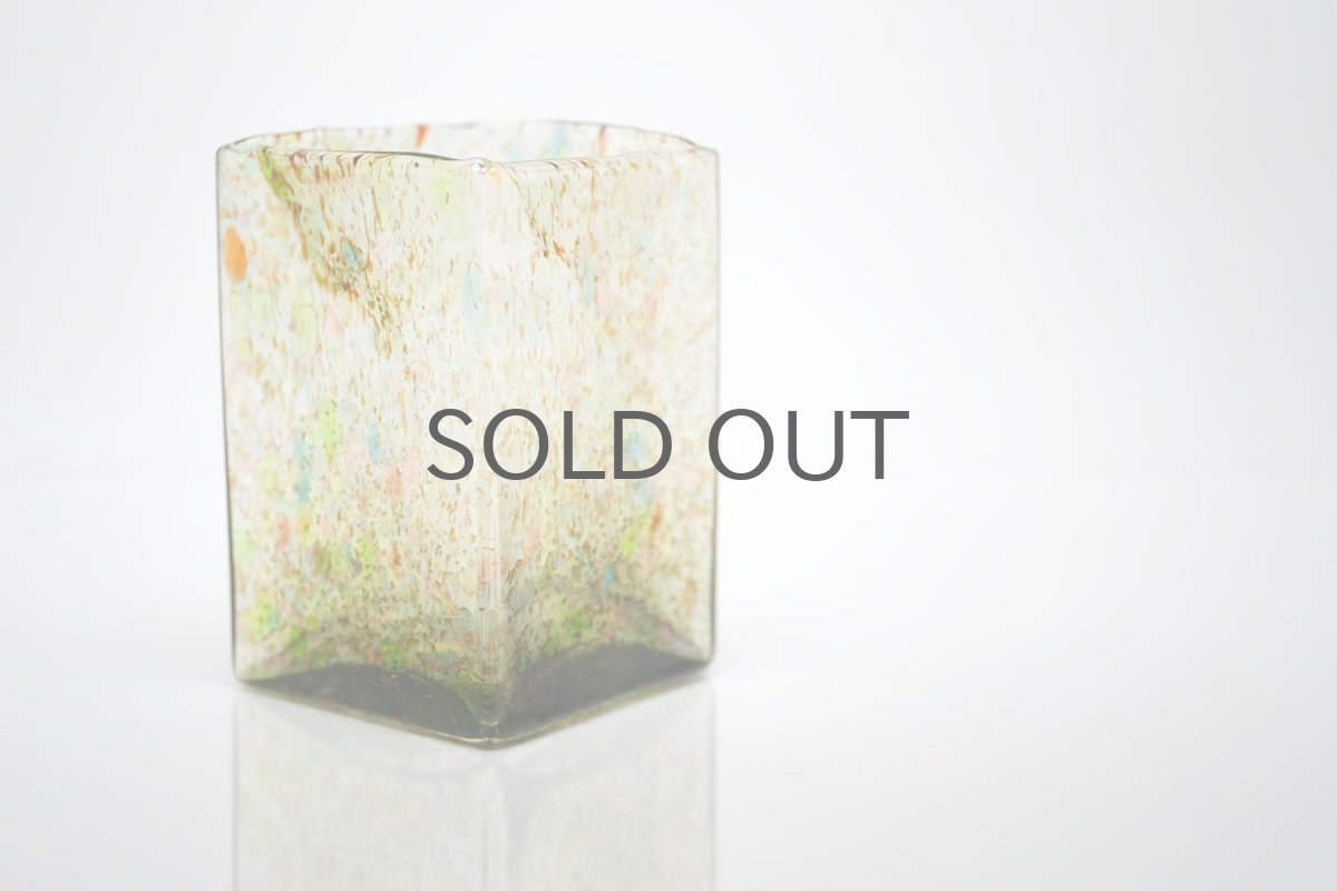 画像2: 北欧アートガラス/ビンテージガラス/Oiva Toikka/オイバ・トイッカ/Nuutajarvi/ヌータヤルヴィ/1977年/アートオブジェクト/TAHITI/vase 813/タヒチベース/Sサイズ (2)