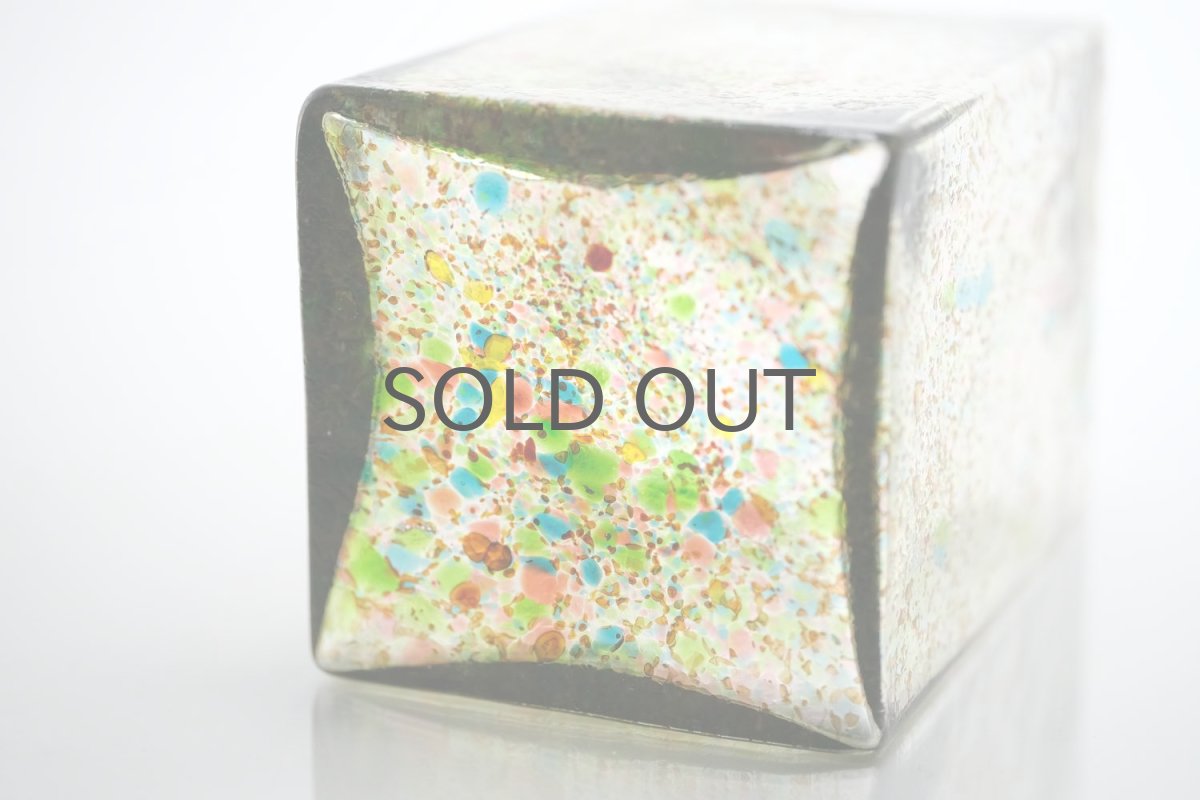 画像6: 北欧アートガラス/ビンテージガラス/Oiva Toikka/オイバ・トイッカ/Nuutajarvi/ヌータヤルヴィ/1977年/アートオブジェクト/TAHITI/vase 813/タヒチベース/Sサイズ (6)