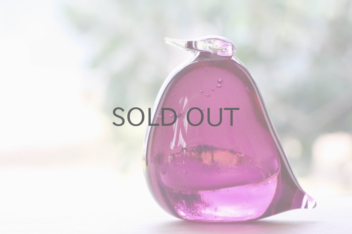 画像5: 北欧アートガラス/ビンテージガラス/Oiva Toikka/オイバ・トイッカ/iittala/イッタラ/Birds/バード/penguin/アメジスト (5)