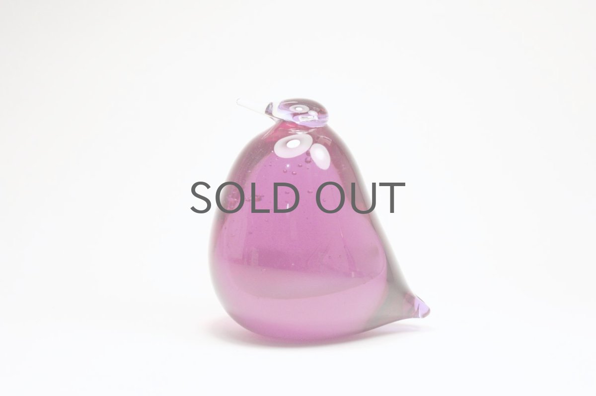 画像1: 北欧アートガラス/ビンテージガラス/Oiva Toikka/オイバ・トイッカ/iittala/イッタラ/Birds/バード/penguin/アメジスト (1)