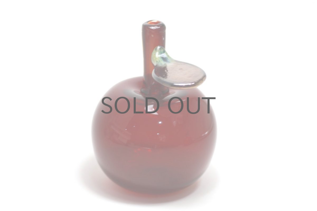 画像3: 北欧アートガラス/Oiva Toikka/オイバ・トイッカ/Nuutajarvi/ヌータヤルヴィ/限定/アップルボトル/レッド (3)