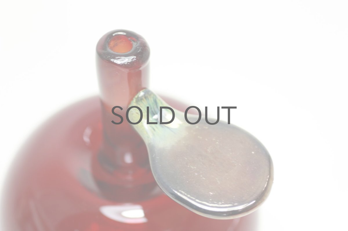 画像5: 北欧アートガラス/Oiva Toikka/オイバ・トイッカ/Nuutajarvi/ヌータヤルヴィ/限定/アップルボトル/レッド (5)