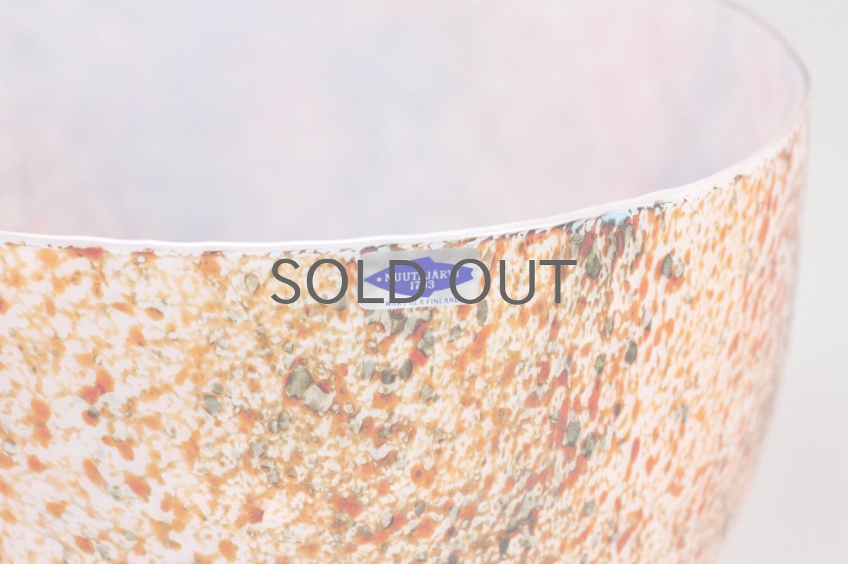 画像2: 北欧アートガラス/ビンテージガラス/Oiva Toikka/オイバ・トイッカ/Nuutajarvi/ヌータヤルヴィ/1987年/アートオブジェクト/Tunturissa bowl823/ツンツリッサ　ボウル (2)