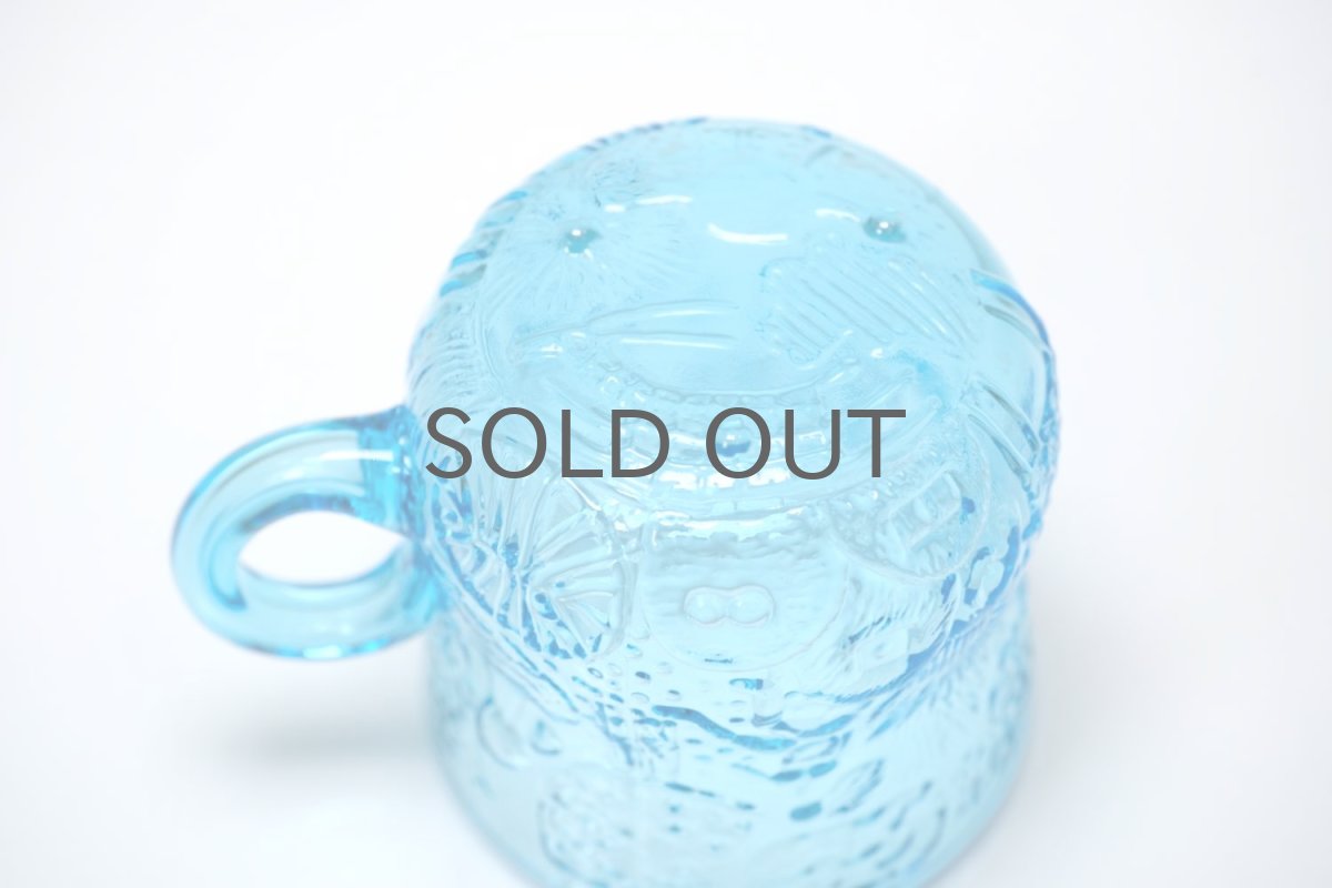 画像4: 北欧ビンテージガラス/Oiva Toikka/オイバ・トイッカ/ファウナ/NUUTAJARVI/ヌータヤルヴィ/ブルー/グラスハンドル付き (4)