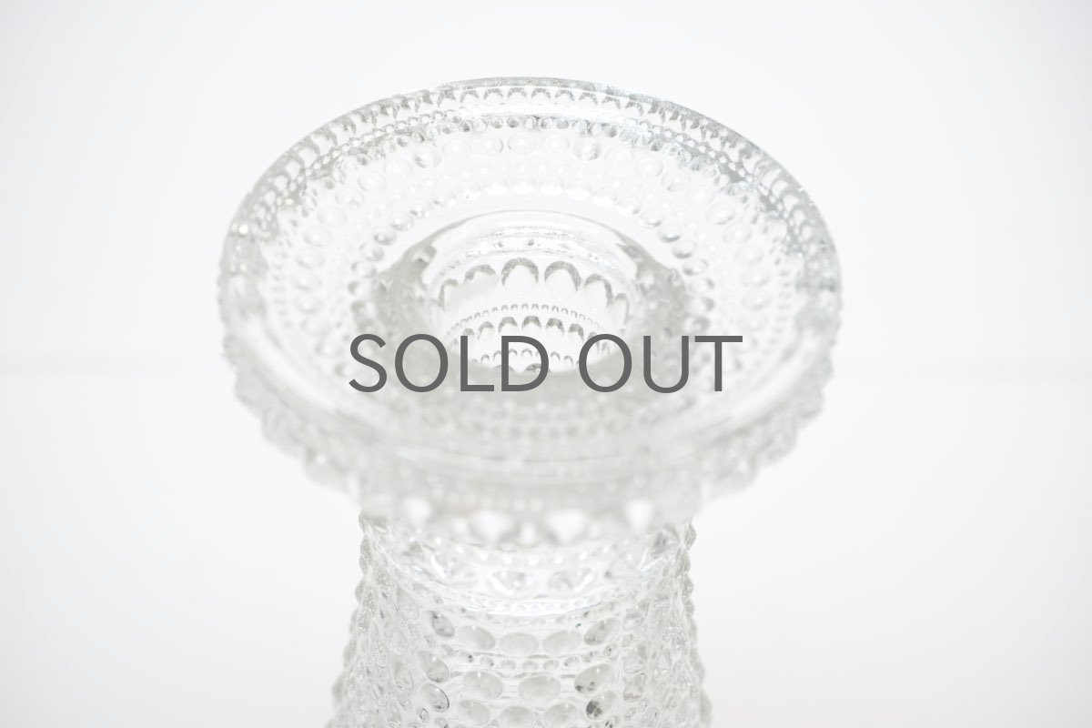 画像2: NUUTAJARVI/ヌータヤルヴィ/Kastehelmi/カステヘルミ /フラワーベース＆キャンドルホルダー/クリア (2)