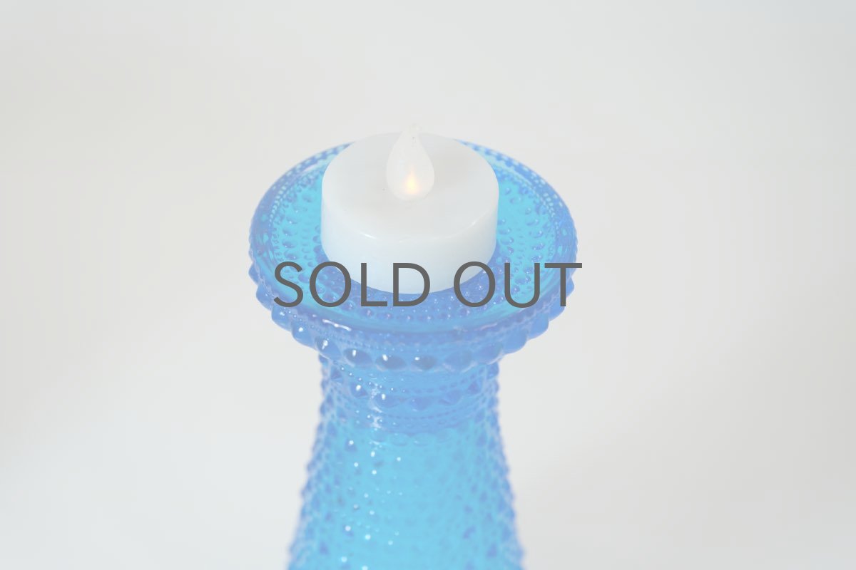 画像8: NUUTAJARVI/ヌータヤルヴィ/Kastehelmi/カステヘルミ /フラワーベース＆キャンドルホルダー/ブルー (8)