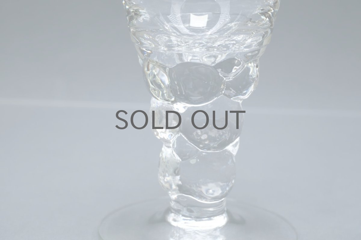 画像2: 北欧ビンテージガラス/Oiva Toikka/オイバ・トイッカ/Mukura/ムクラ/NUUTAJARVI/ヌータヤルヴィ/ワイングラス/No.1 (2)