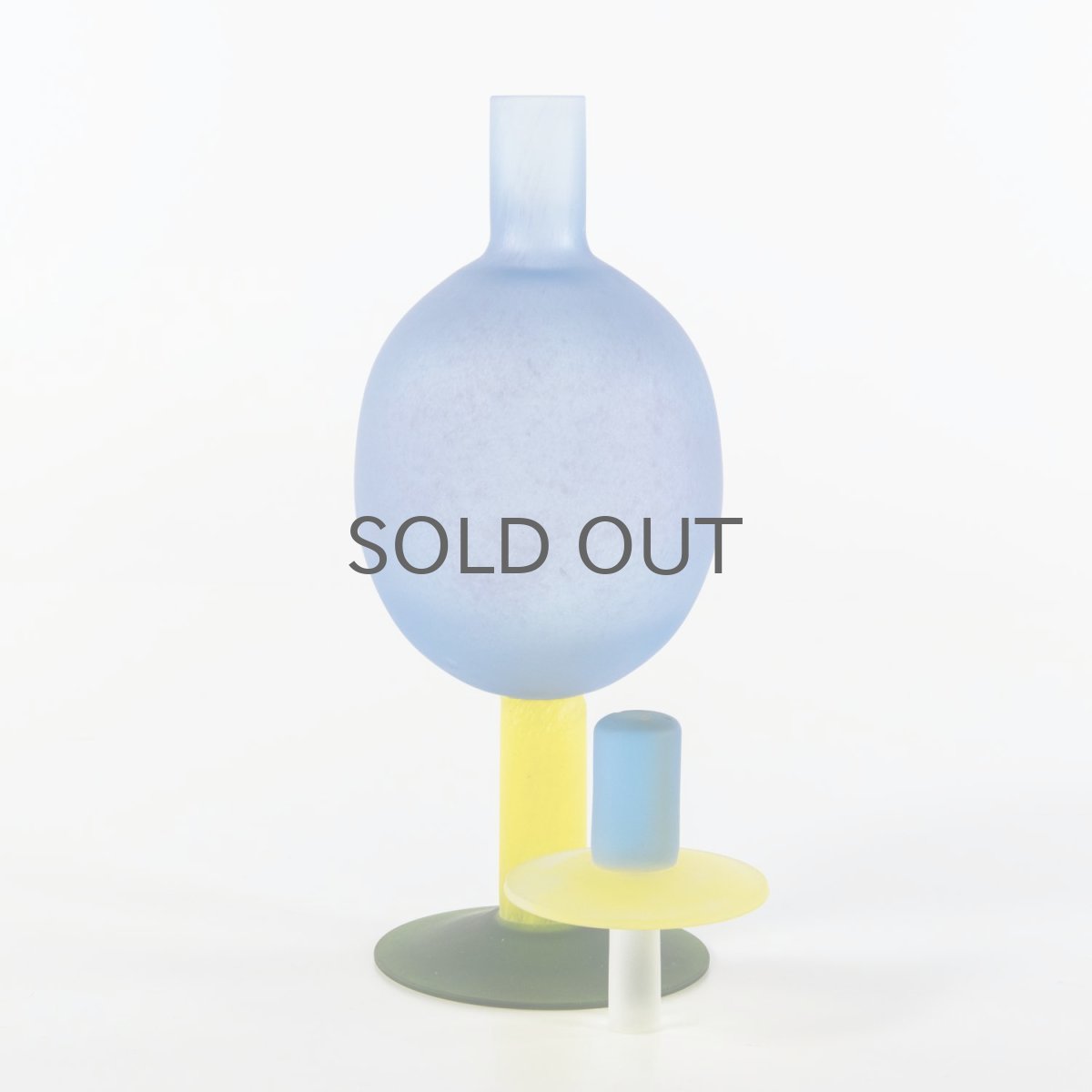 画像2: 北欧アートガラス/ビンテージガラス/Oiva Toikka/オイバ・トイッカ/Nuutajarvi/ヌータヤルヴィ/Pro Arte/OZボトル/ライラック&イエロー (2)