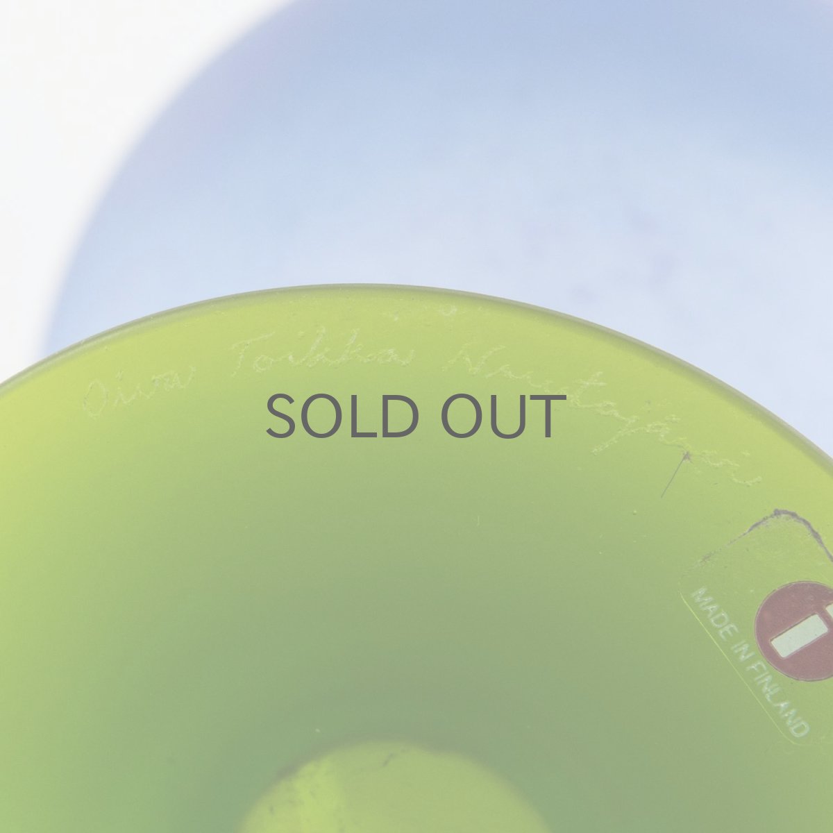 画像3: 北欧アートガラス/ビンテージガラス/Oiva Toikka/オイバ・トイッカ/Nuutajarvi/ヌータヤルヴィ/Pro Arte/OZボトル/ライラック&イエロー (3)