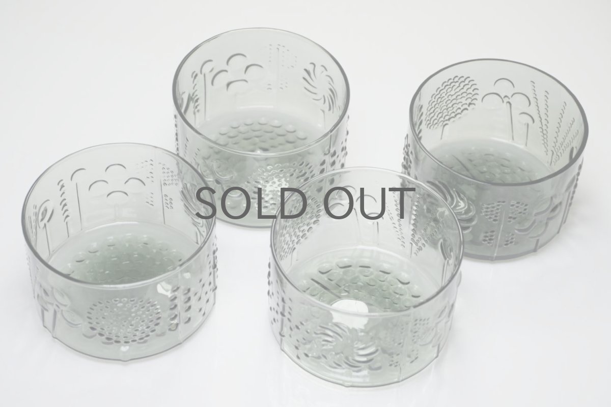 画像3: 北欧ビンテージガラス/Oiva Toikka/オイバトイッカ/Flora/フローラ/Sボウル/グレー (3)