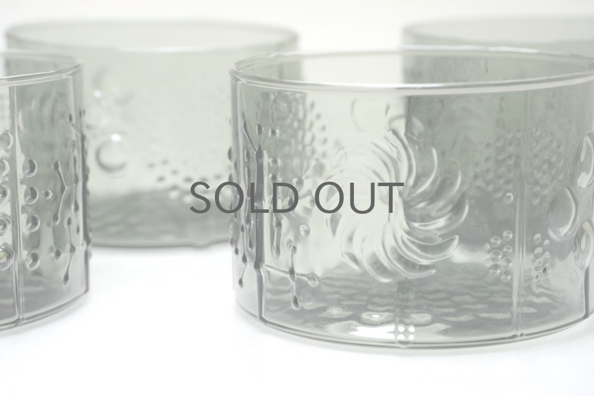 画像6: 北欧ビンテージガラス/Oiva Toikka/オイバトイッカ/Flora/フローラ/Sボウル/グレー (6)