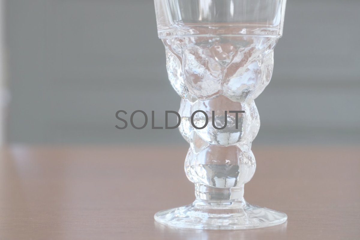 画像5: 北欧ビンテージガラス/Oiva Toikka/オイバ・トイッカ/Mukura/ムクラ/パラティッシグラス/ヌータヤルヴィ/10cl/ホワイトワイングラス/No.3 (5)