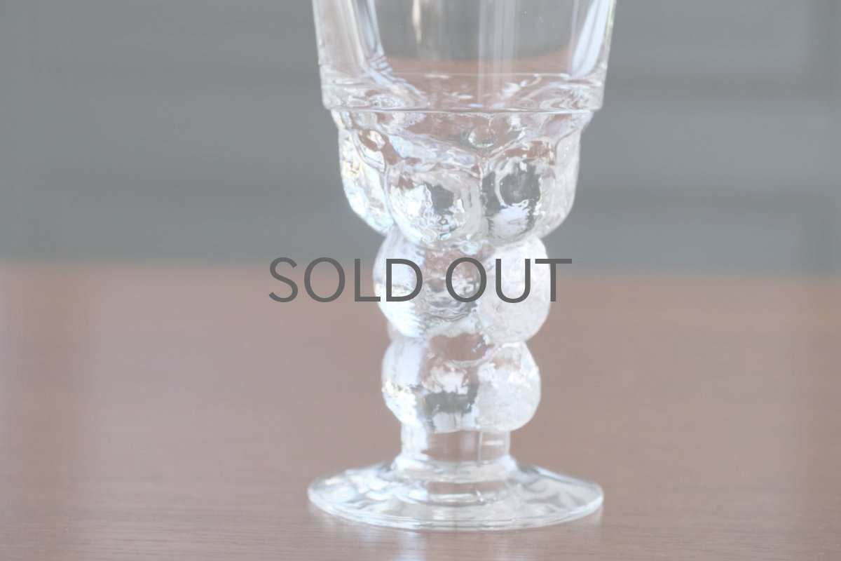 画像4: 北欧ビンテージガラス/Oiva Toikka/オイバ・トイッカ/Mukura/ムクラ/パラティッシグラス/ヌータヤルヴィ/10cl/ホワイトワイングラス/No.4 (4)