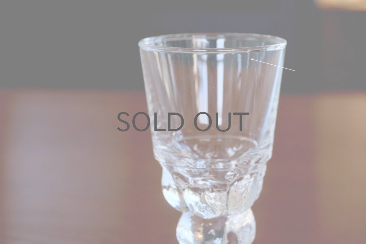 画像2: 北欧ビンテージガラス/Oiva Toikka/オイバ・トイッカ/Mukura/ムクラ/パラティッシグラス/ヌータヤルヴィ/10cl/ホワイトワイングラス/No.4 (2)