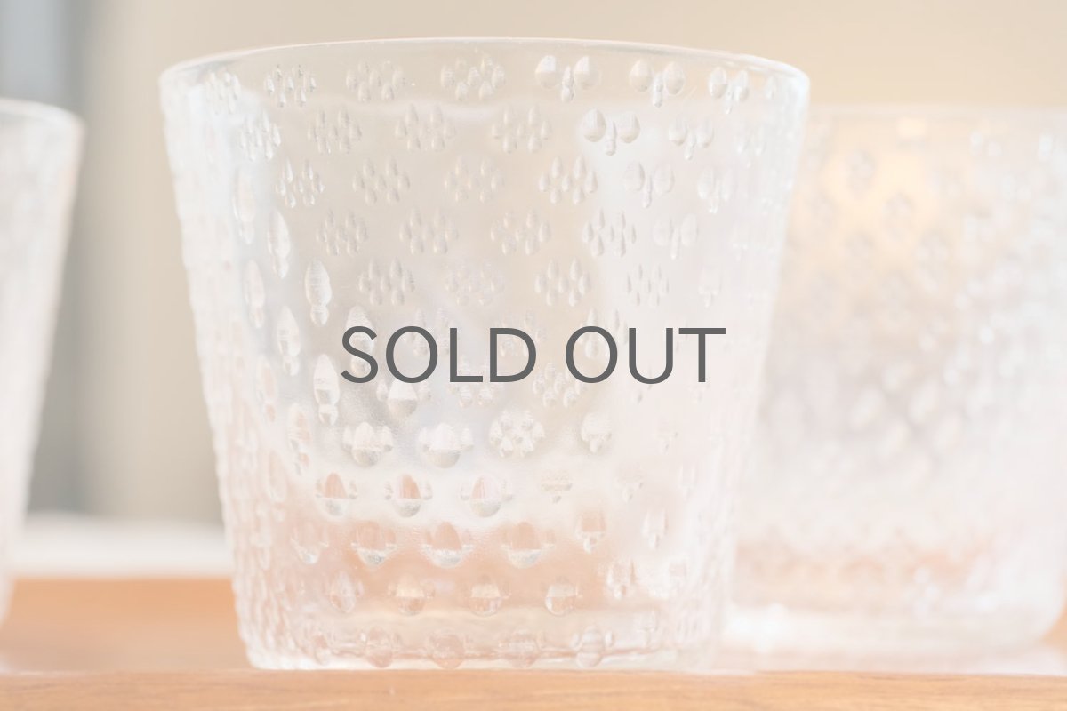 画像4: ビンテージ北欧雑貨/Oiva Toikka/オイバ・トイッカNUUTAJARVI/ヌータヤルヴィ/Tundra/ツンドラ/グラス/タンブラー (4)