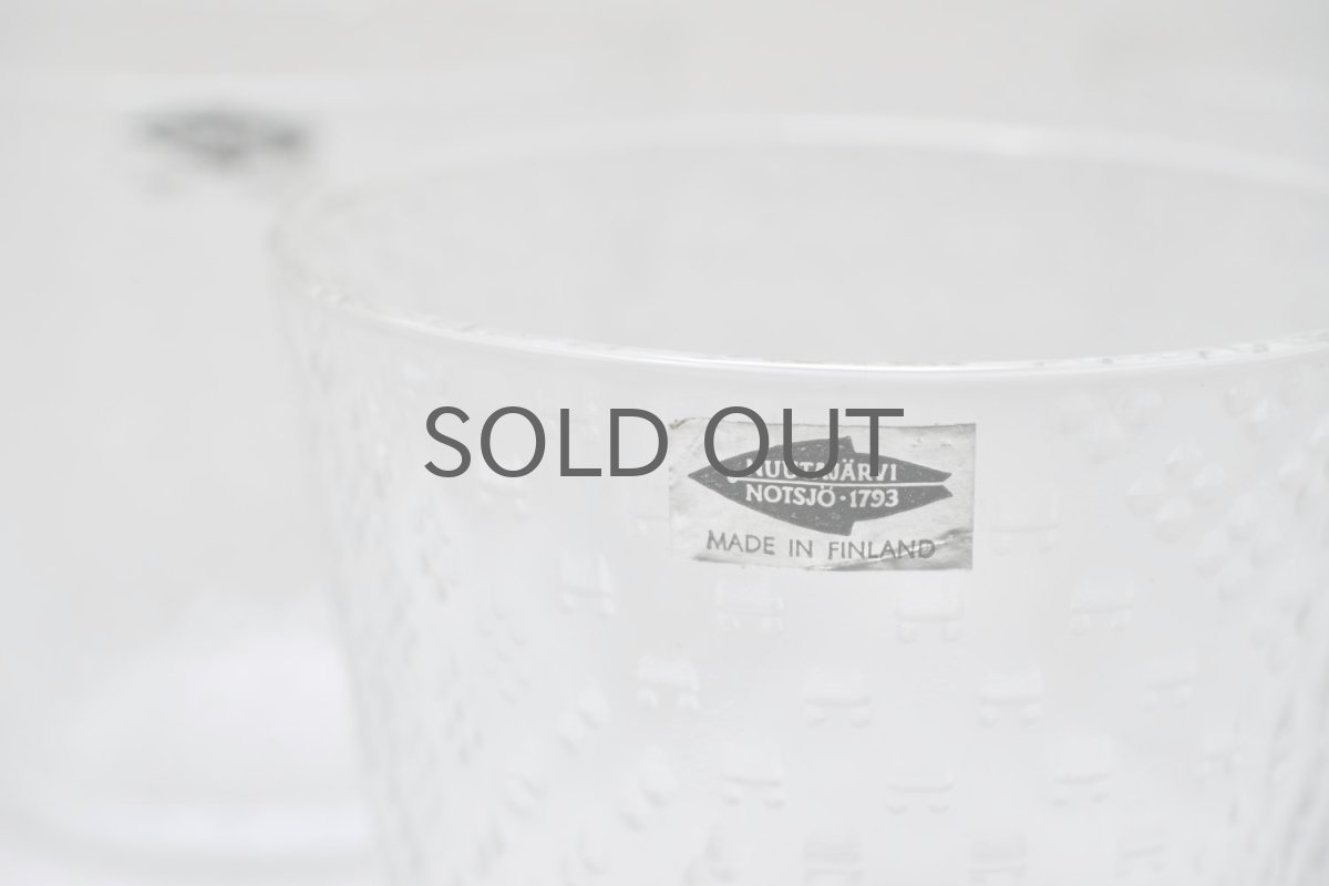 画像2: ビンテージ北欧雑貨/Oiva Toikka/オイバ・トイッカNUUTAJARVI/ヌータヤルヴィ/Tundra/ツンドラ/グラス/タンブラー/スッテカー付き (2)