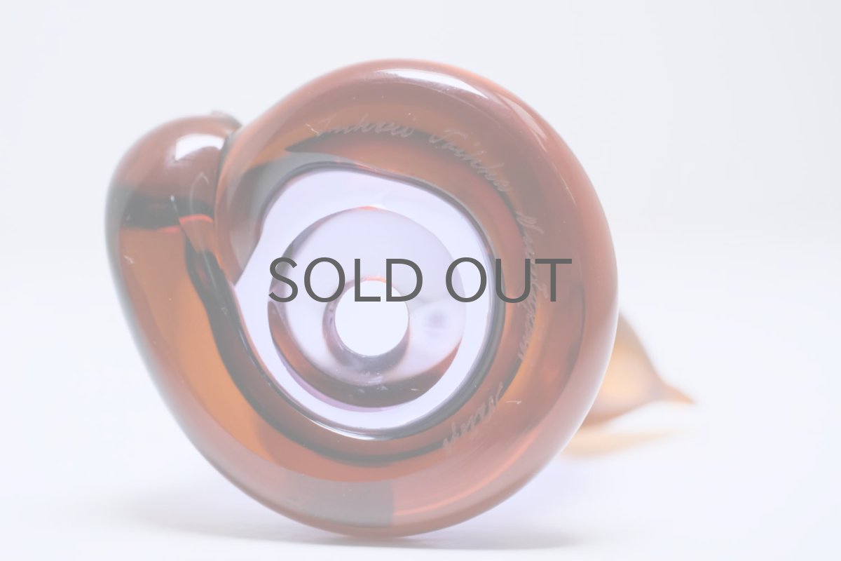 画像6: 北欧アートガラス/ビンテージガラス/Inkeri Toikka/インケリ・トイッカ/Kissa/アメジスト&アンバー/ネコオブジェ (6)