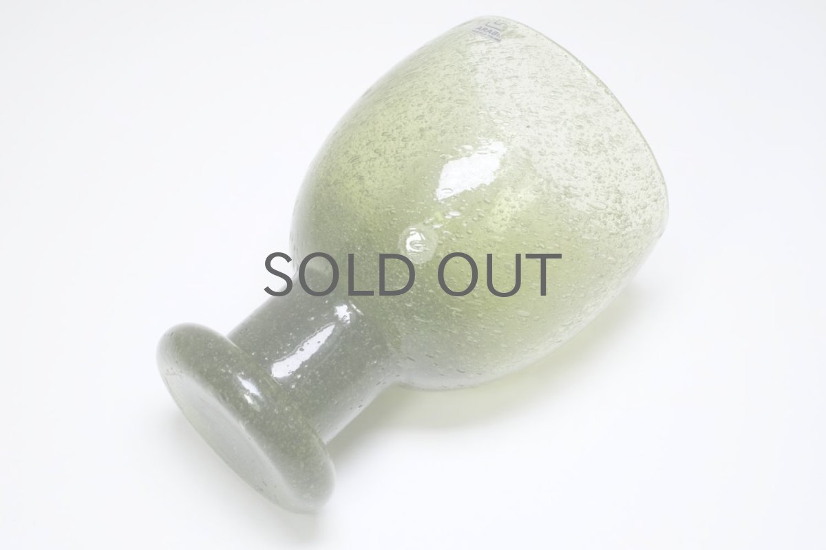 画像3: 北欧ガラス/Oiva Toikka/オイバ・トイッカ/Nuutajarvi/ヌータヤルヴィ/IGLU/イグルー/ワイングラス/グリーン (3)