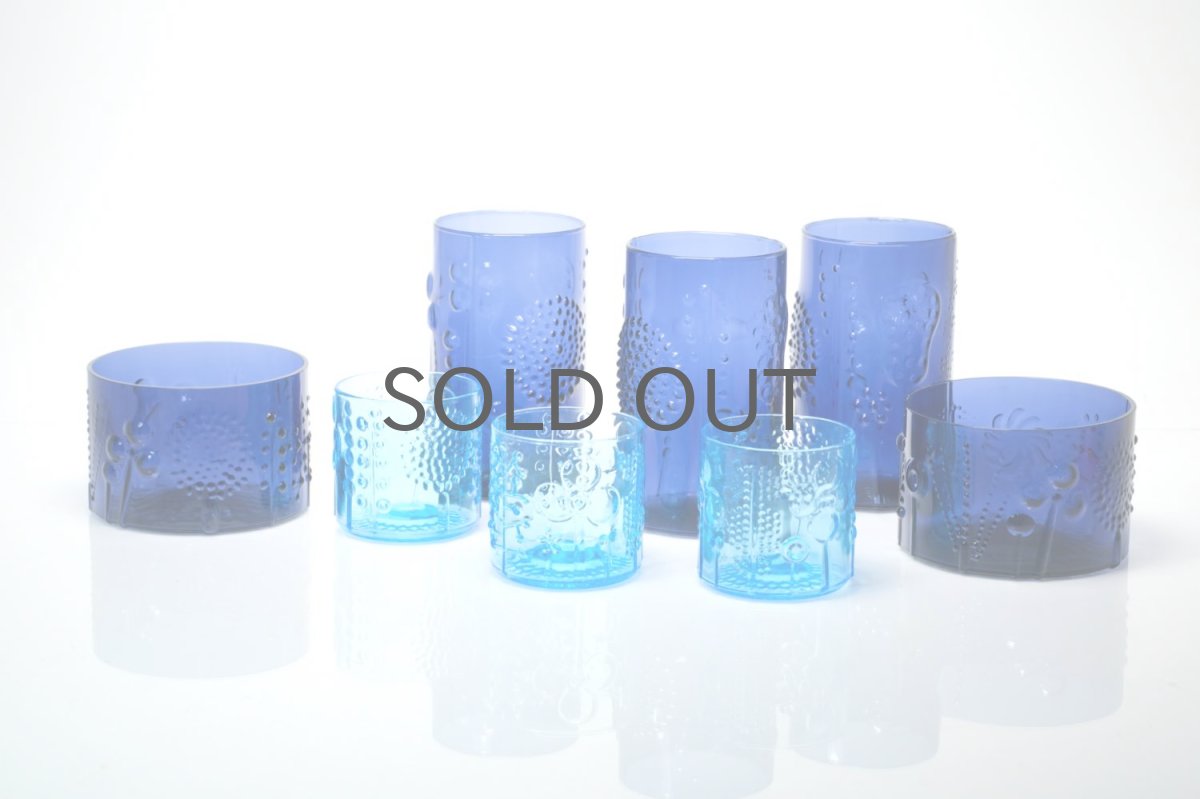 画像5: 北欧ビンテージガラス/オイバトイッカ/フローラ/ヌータヤルヴィ/ボウル/ダークブルー (5)