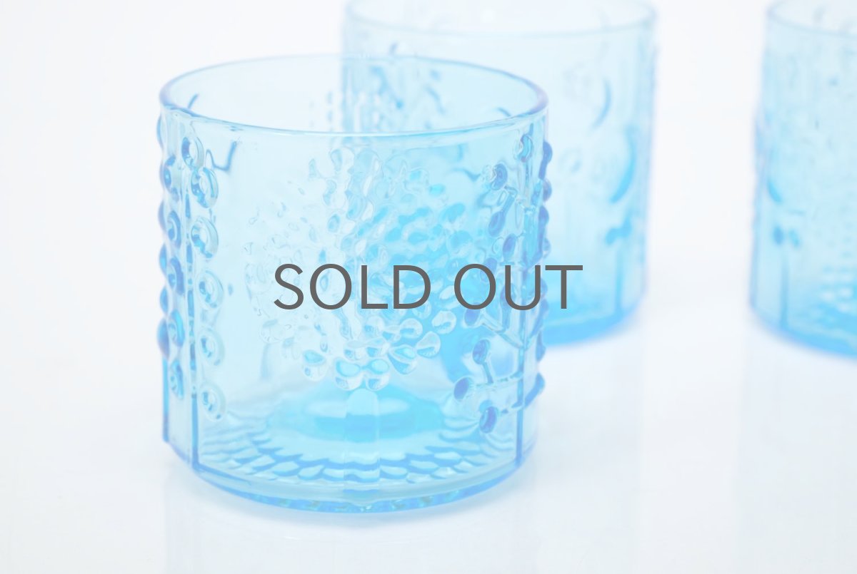 画像4: 北欧ビンテージガラス/オイバトイッカ/フローラ/ヌータヤルヴィ/グラス/ライトブルー (4)