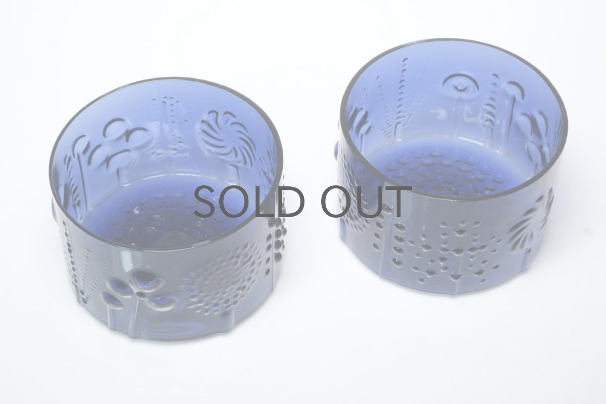 画像2: 北欧ビンテージガラス/オイバトイッカ/フローラ/ヌータヤルヴィ/ボウル/ダークブルー (2)