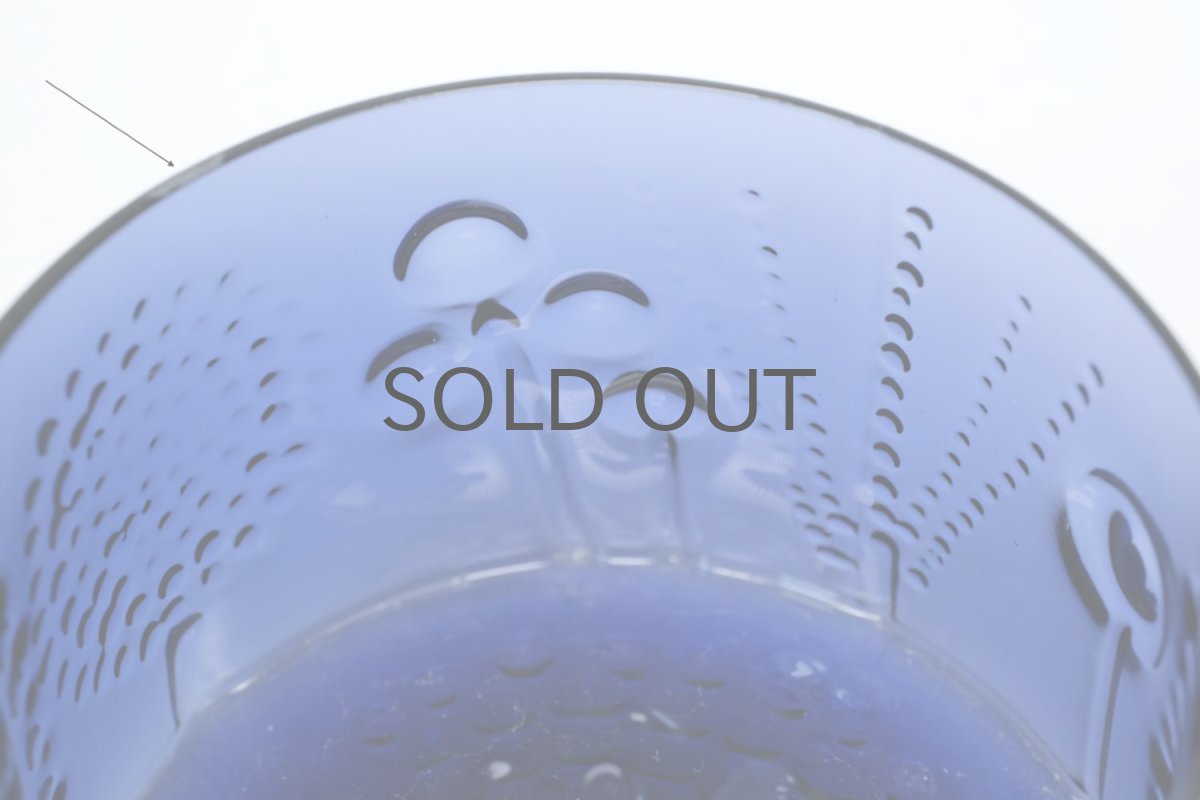 画像3: 北欧ビンテージガラス/オイバトイッカ/フローラ/ヌータヤルヴィ/ボウル/ダークブルー (3)