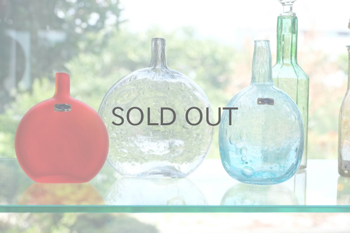 画像6: 北欧ガラス/Oiva Toikka/オイバ・トイッカ/Nuutajarvi/ヌータヤルヴィ/MANSIKKAPAIKKA/マンシッカパイッカ/一輪挿し/レッド/H12.7cm (6)