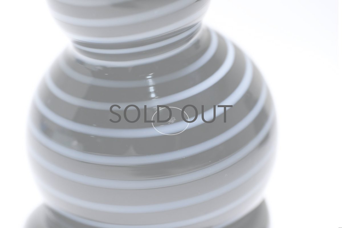 画像3: 北欧アートガラス/ビンテージガラス/Inkeri Toikka/インケリ・トイッカ/Kissa/ネコ/ボーダーブラック&ホワイト/子ネコ (3)