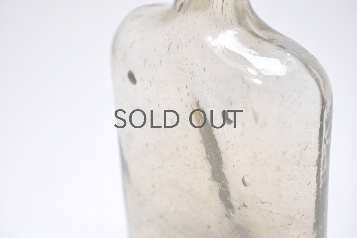 画像4: 北欧アートガラス/ビンテージガラス/Oiva Toikka/オイバ・トイッカ/Nuutajarvi/ヌータヤルヴィ/Puteli/プテリボトル/Lサイズ/ハニー (4)