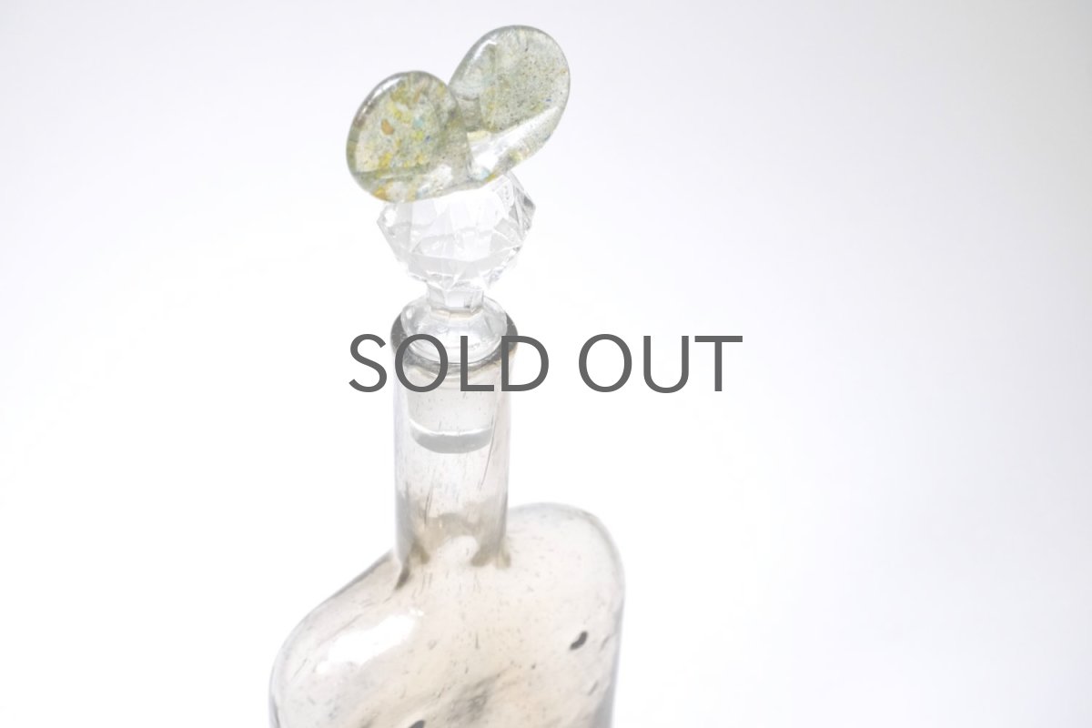 画像2: 北欧アートガラス/ビンテージガラス/Oiva Toikka/オイバ・トイッカ/Nuutajarvi/ヌータヤルヴィ/Puteli/プテリボトル/Lサイズ/ハニー (2)