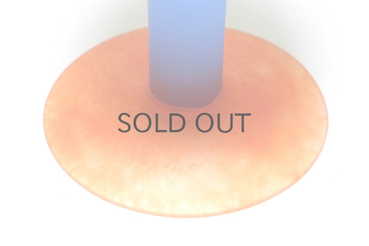 画像4: 北欧アートガラス/ビンテージガラス/Oiva Toikka/オイバ・トイッカ/Nuutajarvi/ヌータヤルヴィ/Pro Arte/OZボトル/グリーン✕オレンジ (4)