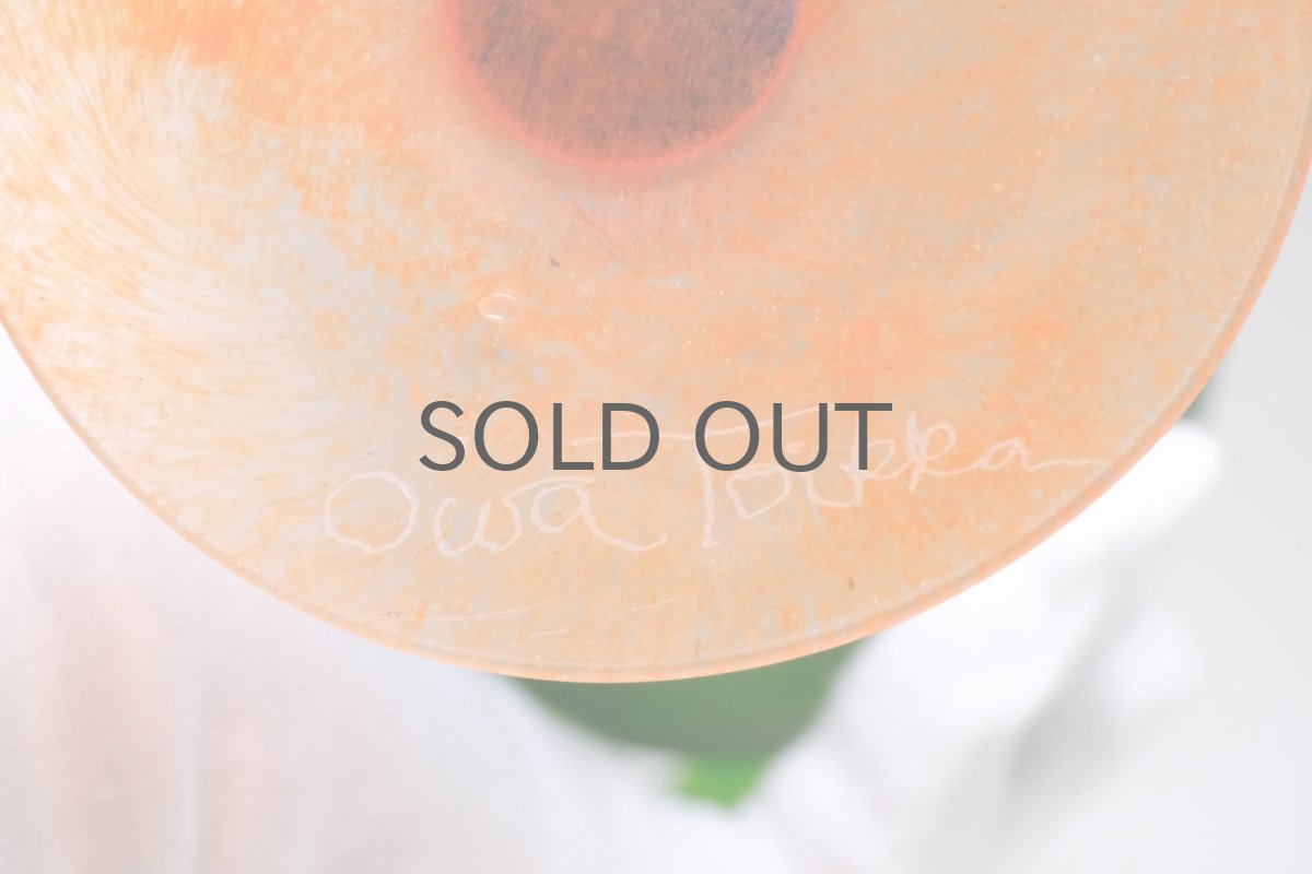 画像6: 北欧アートガラス/ビンテージガラス/Oiva Toikka/オイバ・トイッカ/Nuutajarvi/ヌータヤルヴィ/Pro Arte/OZボトル/グリーン✕オレンジ (6)