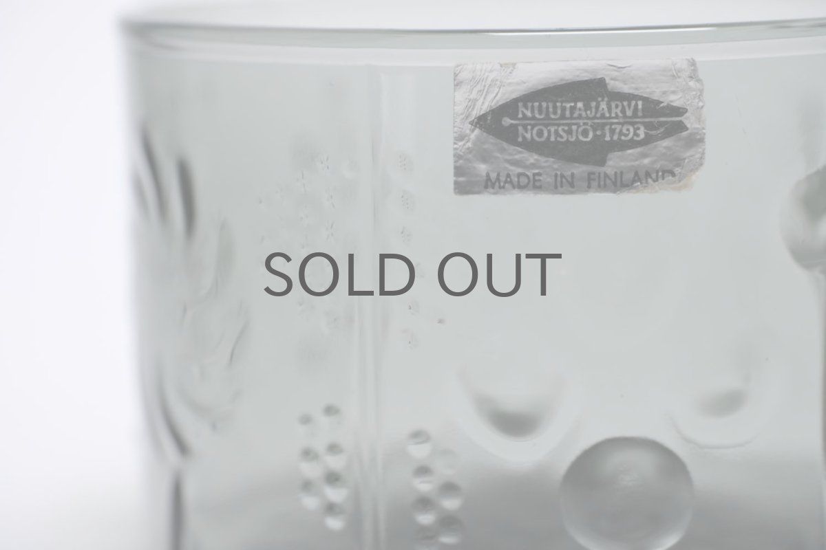 画像3: 北欧ビンテージガラス/Oiva Toikka/オイバトイッカ/Flora/フローラ/Sボウル/グレー (3)