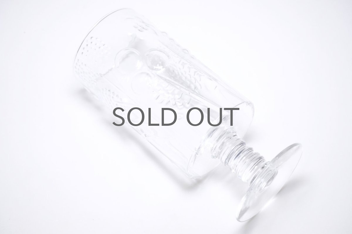 画像7: 北欧ビンテージガラス/Oiva Toikka/オイバトイッカ/フローラ/ヌータヤルヴィ/脚付きタンブラー/ビアグラス/パフェグラス/クリア/Lサイズ (7)