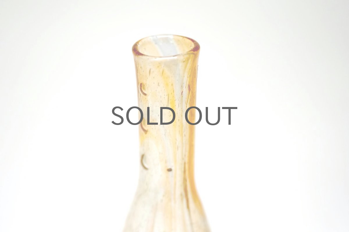 画像4: 北欧アートガラス/ビンテージガラス/Oiva Toikka/オイバ・トイッカ/Nuutajarvi/ヌータヤルヴィ/Puteli/プテリボトル/MIサイズ/マーブル (4)