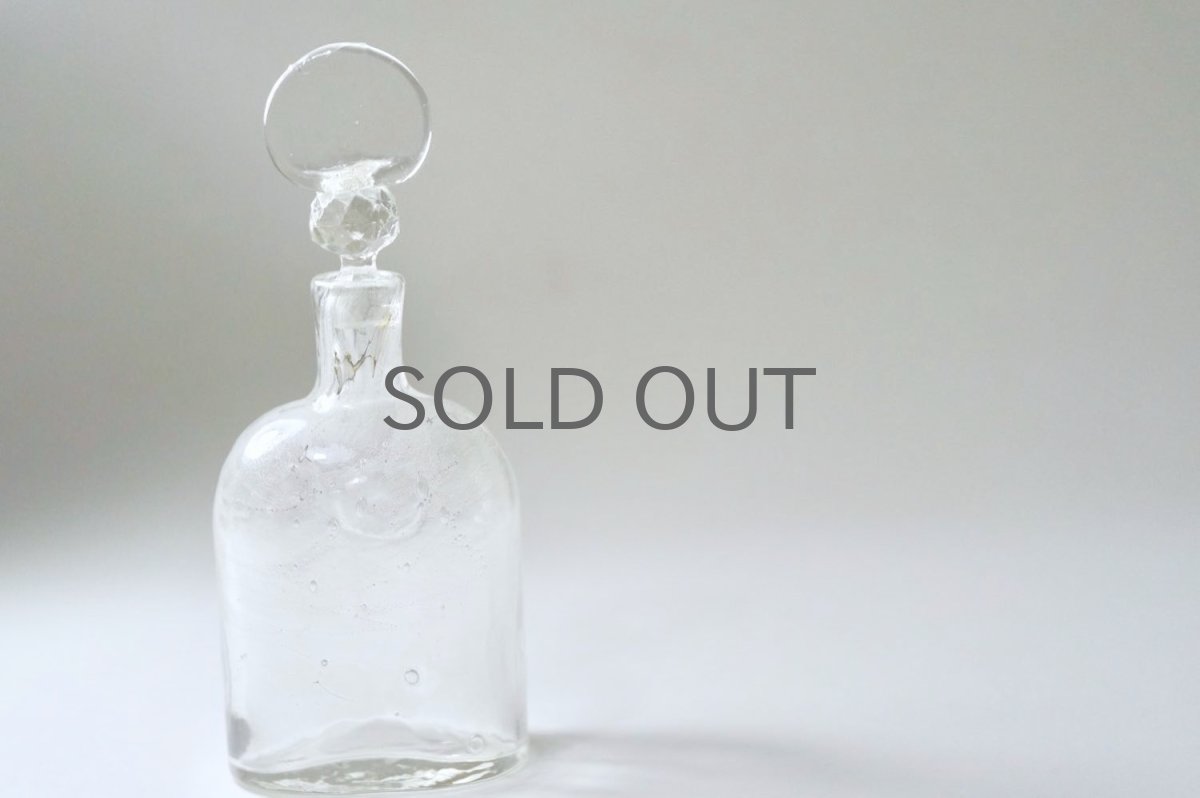 画像8: 北欧アートガラス/ビンテージガラス/Oiva Toikka/オイバ・トイッカ/Nuutajarvi/ヌータヤルヴィ/Puteli/プテリボトル/Sサイズ/クリア (8)
