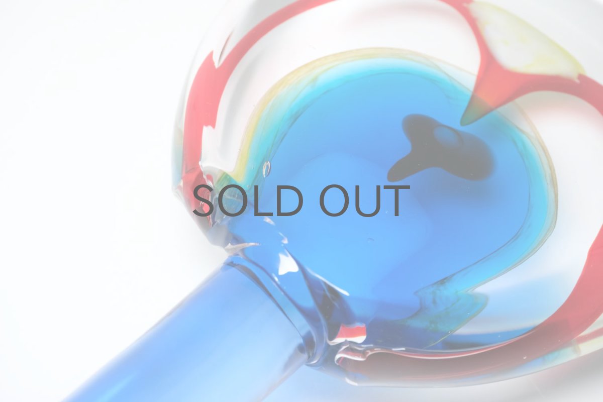 画像6: 【K様専用】北欧アートガラス/ビンテージガラス/アートピース/Oiva Toikka/オイバトイッカ/Lollipop/ロリポップ/2004/200個限定/ブルー (6)