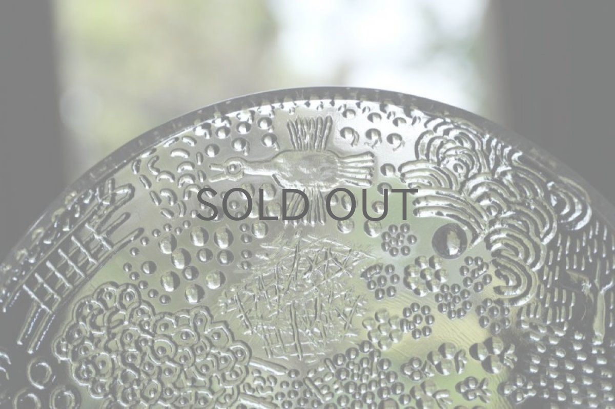 画像6: 北欧ビンテージガラス/Oiva Toikka/オイバ・トイッカ/Fauna//ファウナ/NUUTAJARVI/ヌータヤルヴィ/クリア/プレート (6)