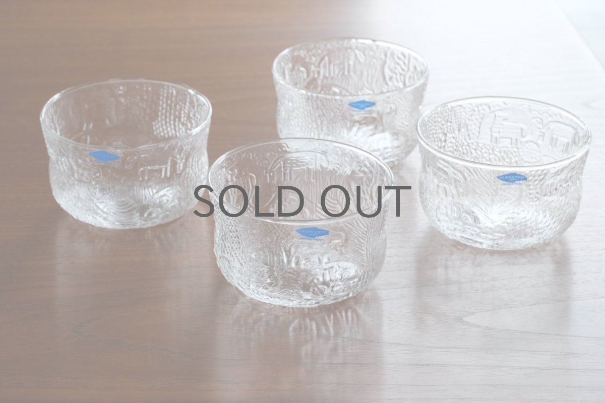 画像2: 北欧ビンテージガラス/Oiva Toikka/オイバ・トイッカ/Fauna/ファウナ/NUUTAJARVI/ヌータヤルヴィ/クリア/ボウル (2)