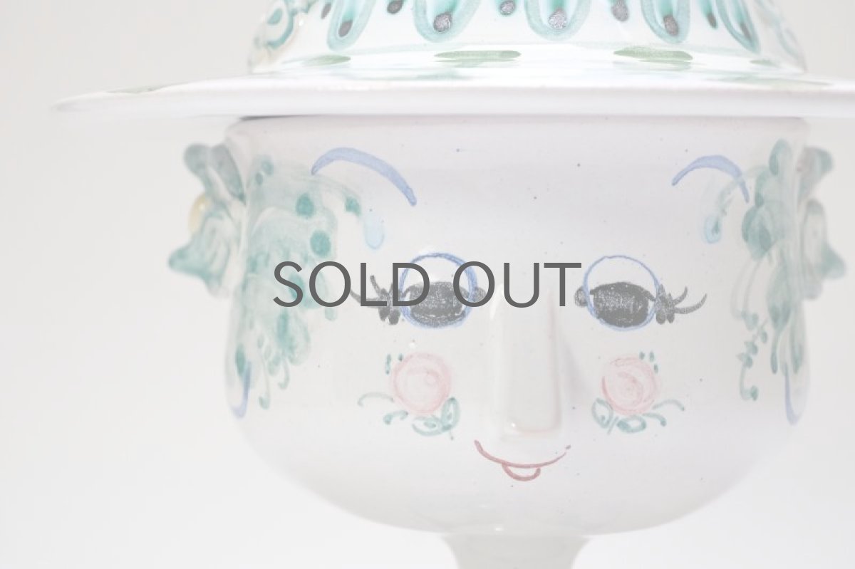 画像2:  北欧デンマーク/Bjorn Wiinblad /ビヨン・ウィンブラッド/フラワーポット/ハットキャンディーポット (2)