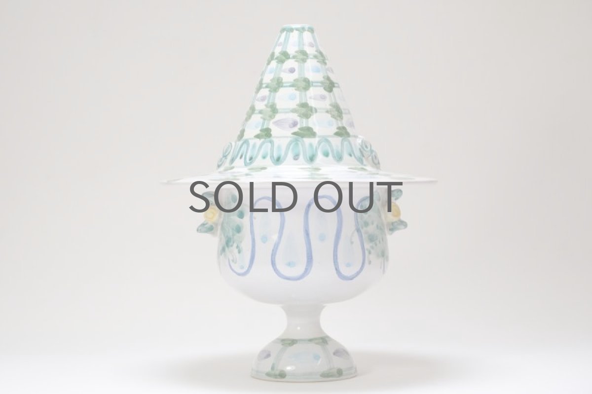 画像6:  北欧デンマーク/Bjorn Wiinblad /ビヨン・ウィンブラッド/フラワーポット/ハットキャンディーポット (6)