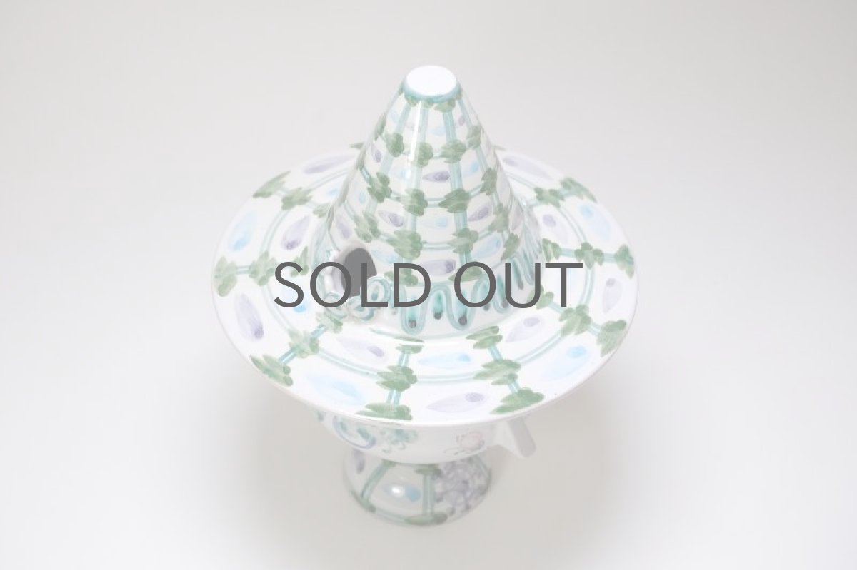 画像5:  北欧デンマーク/Bjorn Wiinblad /ビヨン・ウィンブラッド/フラワーポット/ハットキャンディーポット (5)