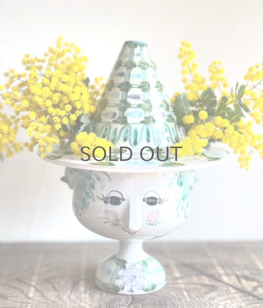 画像7:  北欧デンマーク/Bjorn Wiinblad /ビヨン・ウィンブラッド/フラワーポット/ハットキャンディーポット (7)