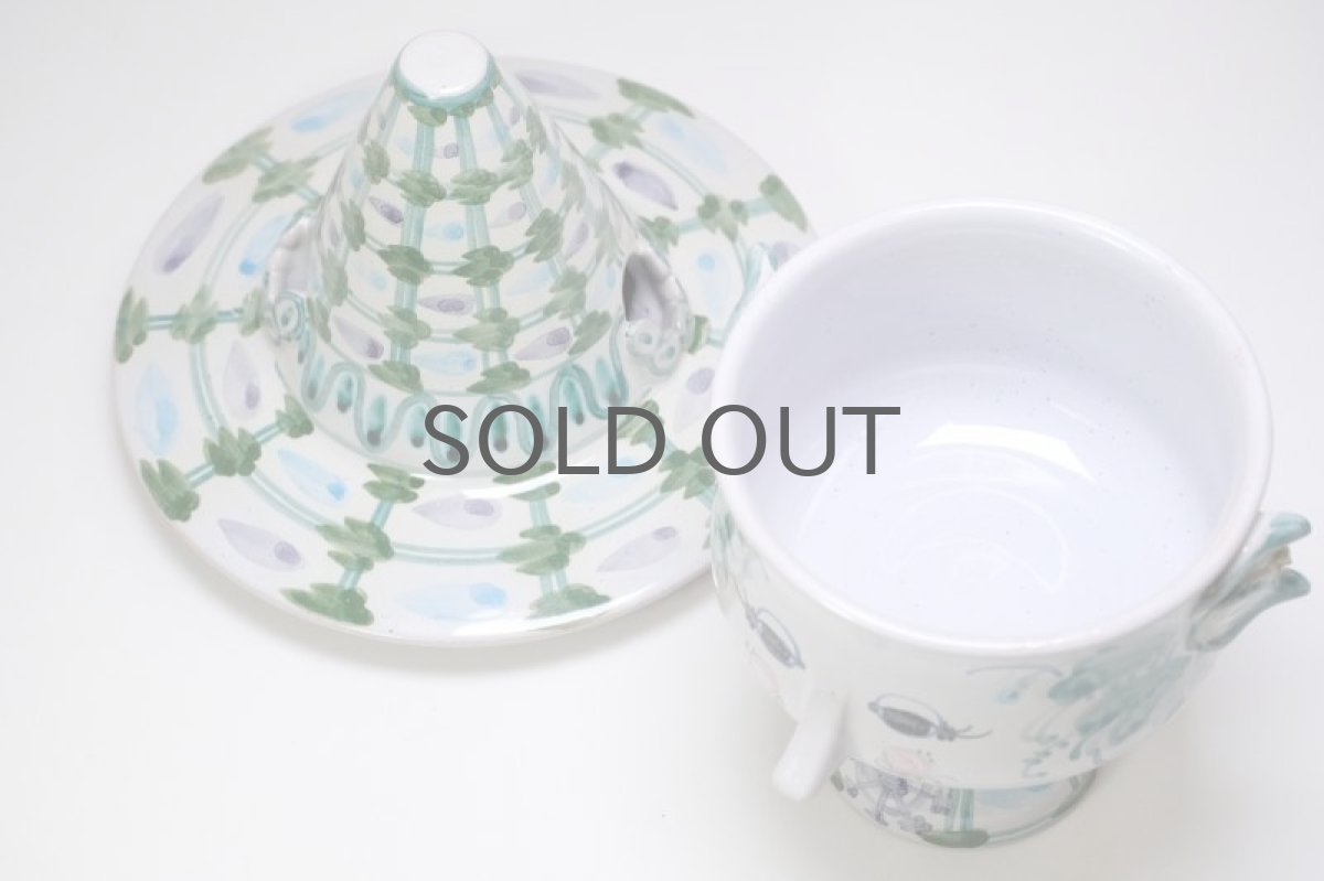 画像8:  北欧デンマーク/Bjorn Wiinblad /ビヨン・ウィンブラッド/フラワーポット/ハットキャンディーポット/No.1 (8)