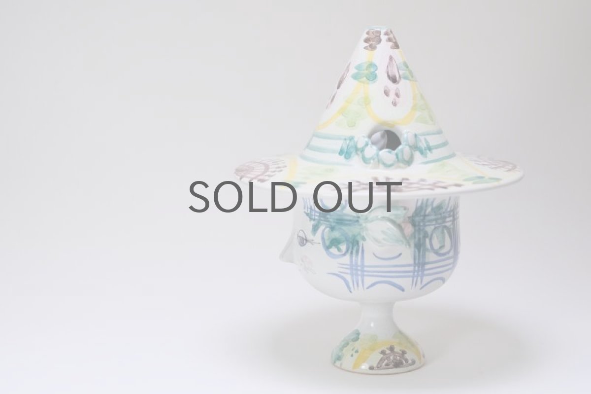 画像3:  北欧デンマーク/Bjorn Wiinblad /ビヨン・ウィンブラッド/フラワーポット/ハットキャンディーポット/No.2 (3)