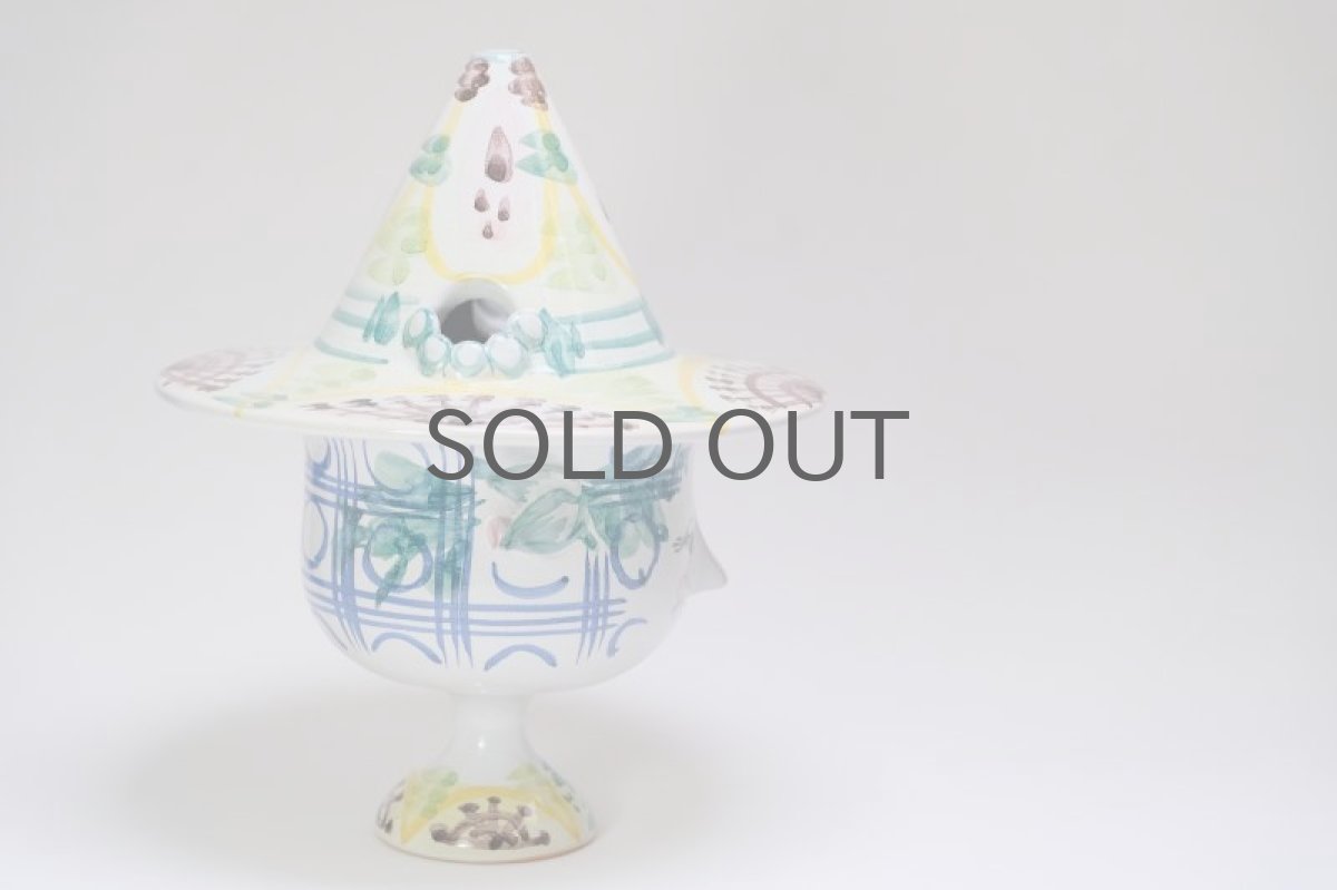 画像5:  北欧デンマーク/Bjorn Wiinblad /ビヨン・ウィンブラッド/フラワーポット/ハットキャンディーポット/No.2 (5)