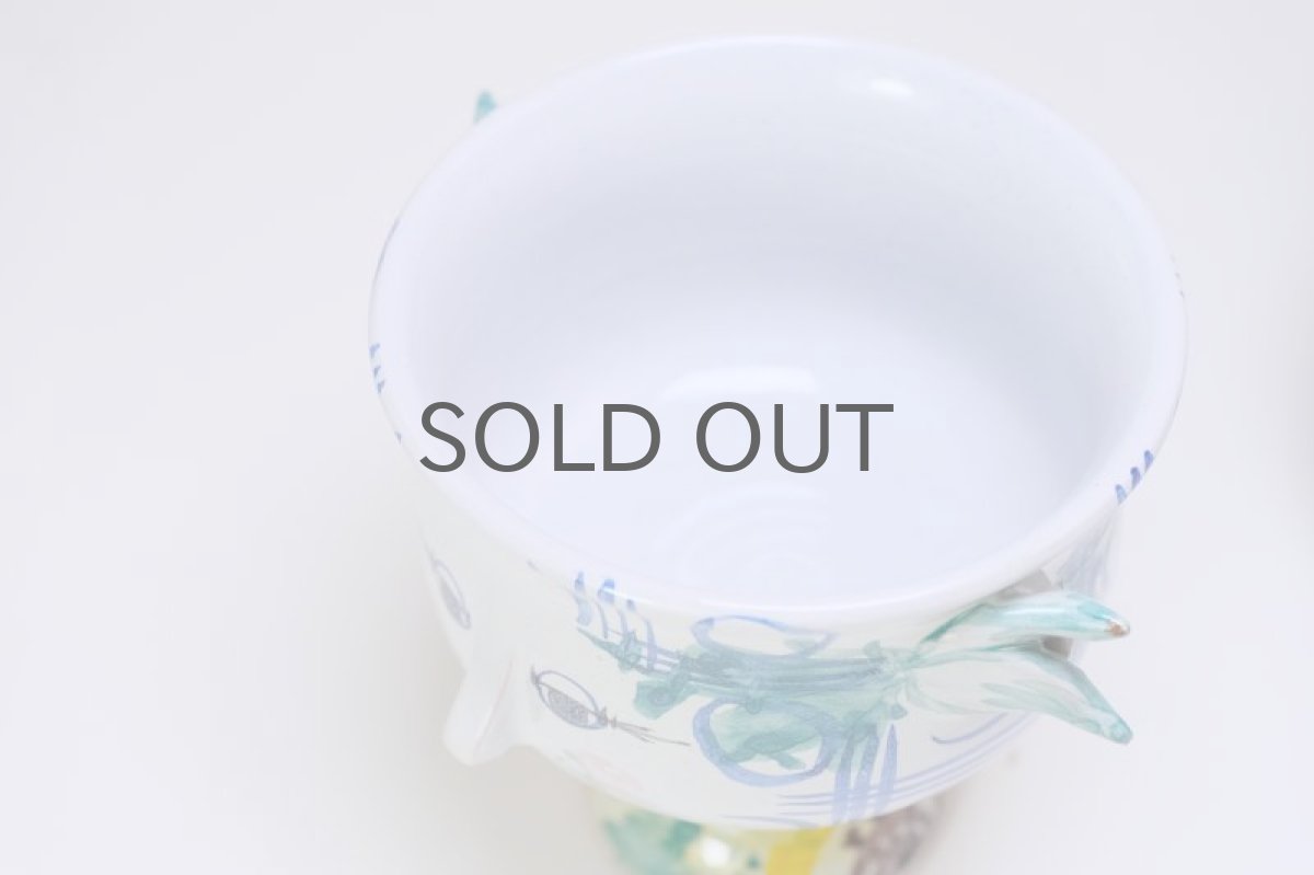 画像10:  北欧デンマーク/Bjorn Wiinblad /ビヨン・ウィンブラッド/フラワーポット/ハットキャンディーポット/No.2 (10)