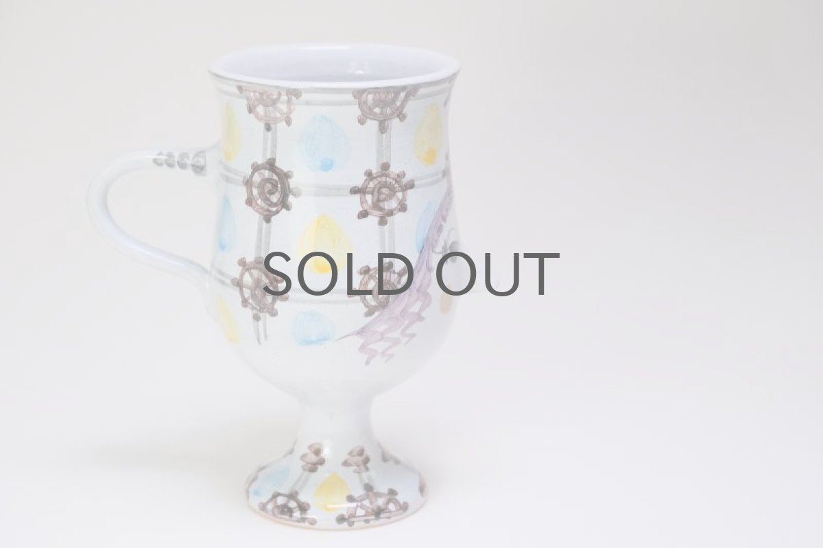 画像5:  北欧デンマーク/Bjorn Wiinblad /ビヨン・ウィンブラッド/フラワーベース/ジョッキ型/No.3 (5)